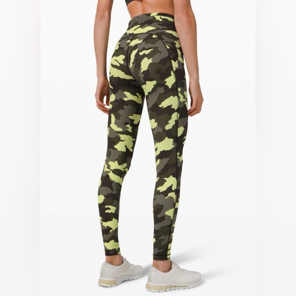 LULULEMON 4 Swift Speed HR Tight Heritage 365 Camo Crispin Green Multi 28” $128